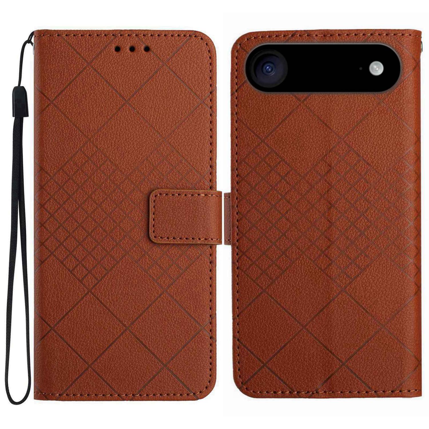 For iPhone Air Case Wallet Imprint PU Leather Flip Folio Phone Cover E