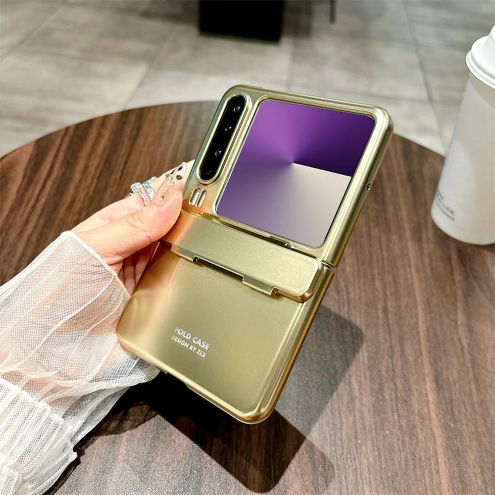 

For Huawei Pura X Case Electroplating Hard PC Protective Phone Cover Gold