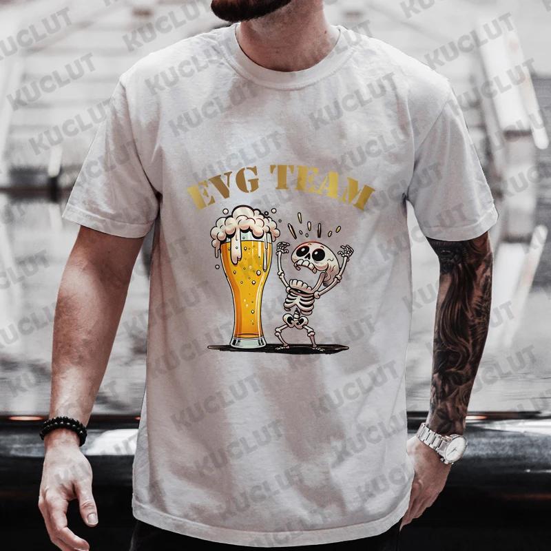 Boyfriend Evg Team Future Groom Man T Shirt Wedding Y2k Tops Fashion Beer Graphic Tshirt Single Farewell Bachelor Party Tees