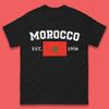 Morocco Est 1956 Mens T-Shirt Womens Tops Tees