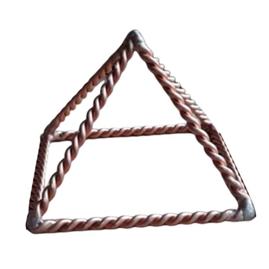 Piramidă Energetică Decorativă din Sârmă Metalică Cubul Puterii 188 MHz Stil Tensor