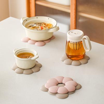 כרית בידוד חום מסיליקון מוגברת, משטח לכלי אוכל, מפה אישית, משטח שולחן נגד כוויות, עמיד בטמפרטורה גבוהה, נגד החלקה, תחתיות לכוסות