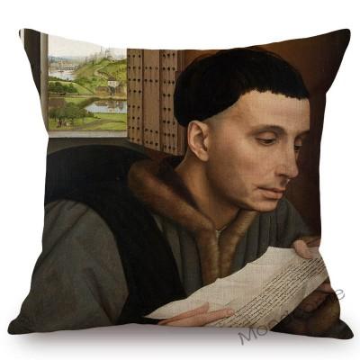 Netherland Artist Rogier Van Der Weyden Religion Jesus The Cross Virgin Mary Art Sofa Decoration Pillow Case Linen Cushion Cover