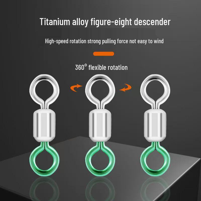 Red Axis Handmade PE Main Line with Silicone Anti-Tangle Beads and 8-Shaped Ring