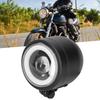 LED Headlight Vintage Round   Front Lamp Fit for Motorcycle Cruiser Choppers Bobber  (White Yellow  Light )