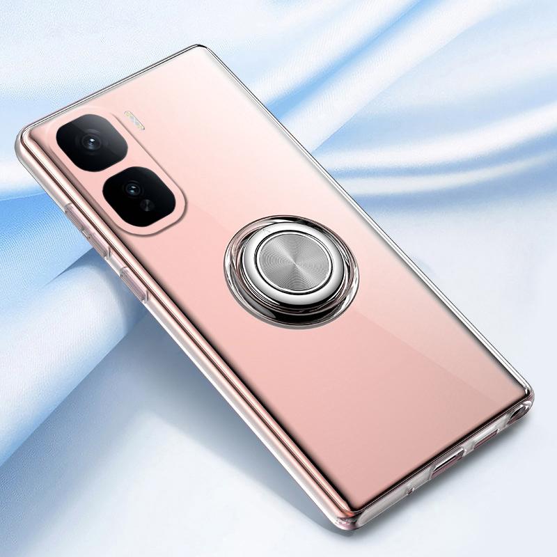 For VIVO IQOO NEO 10 Case Ring Holder Phone Case Ultra Thin Transparent Car Navigation Silicone Clear Cases For VIVO IQOO NEO 10 Pro Phone Casing