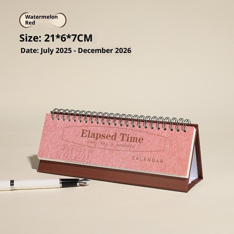 2026 Minimalist Mini English Desk Calendar Planner Office Desktop Ornament