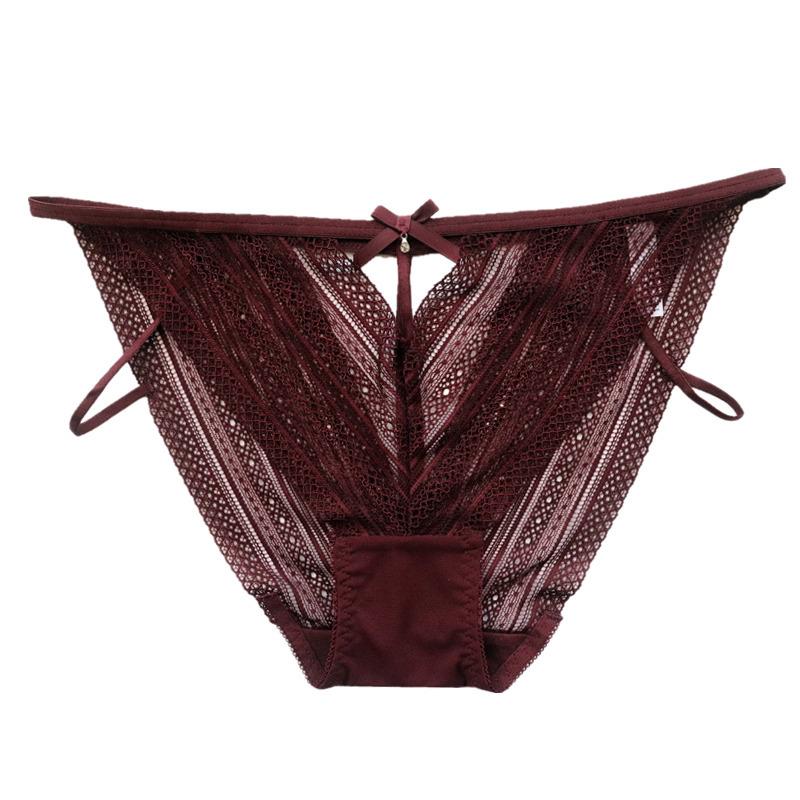 Lace-up Underwear Fashion Lace Women Hollow Thin Belt Sexy Panties Women Low-rise Breathable Women's Briefs