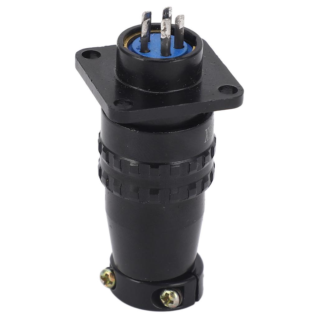 Aviation Plug Socket 5 Pin Male Plug Female Socket Connector Brass Contact AC 400V for Power