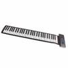61 Keys Roll Up Keyboard Piano MIDI Function Portable Hand Roll Piano with LED Digital Display 100‑240V EU Plug