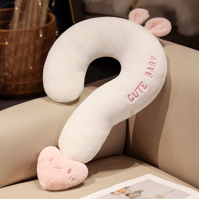 Creative Question Mark Throw Pillow Bed Sleeping Pillow Multi-functional Neck Pillow Sofa Pillow Neck Ornament