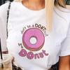 Donut Print Streetwear Fashion Girls T-Shirts Harajuku Kawaii White Clothes Short Sleeve Summer Tees Casual Female O-Neck Tops