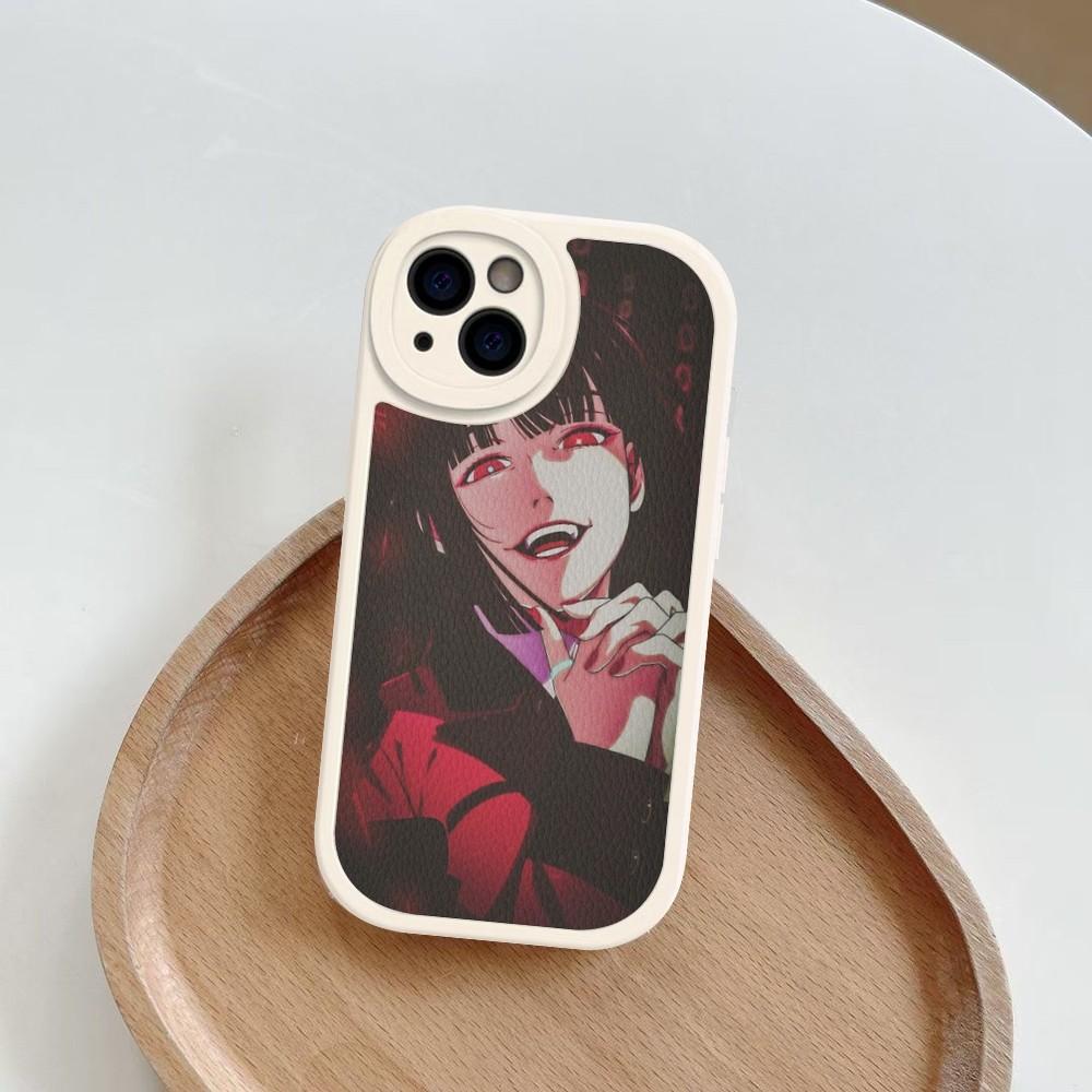 Japanese Anime Kakegurui Jabami Yumeko Phone Case Hard Leather For iPhone 16 13 12 Mini 11 14 Pro Max Xs X Xr 7 8 Plus Fundas