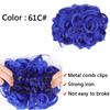 LUPU Clip pettine sintetico in parrucchino riccio estensioni dei capelli Chignon Chignon Ombre Fasce elastiche per capelli biondi per le donne