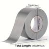 Grade Silvery Duct Tape - PVC Material, Ideal for Home Repairs & Sealing, Countertop Compatible, Leak-Proof Strip