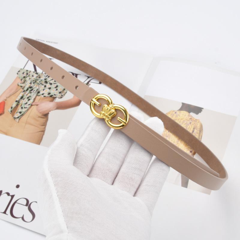 Retro Belt for Women Korean Ins Style Versatile Fashion Korean Style Thin Belt for Women Decorative Jeans Belt