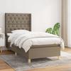 VidaXL Divan Bed with Mattress Taupe 80x200 Cm Fabric - Model 3132189