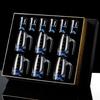 Ice Blue Baijiu Cup Wine Separator Set Home Creative Crystal Glass with Scale Home Wine Set