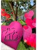 Heart-Shaped Balloon Wedding Decoration Set: Perfect for Engagements and Photo Props.