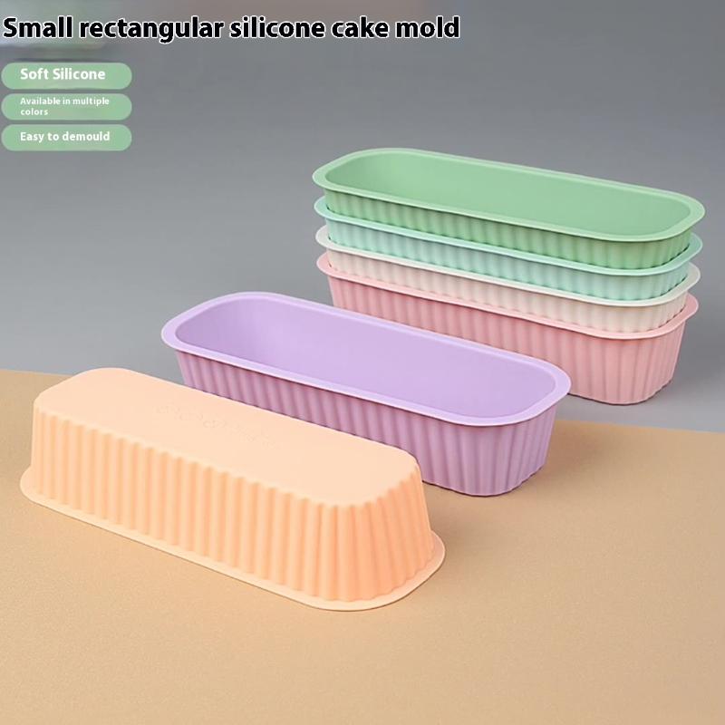 1 Pcs Silicone Rectangular Cake Mold Diy Ice Cube Tray Bread Pan Cake Toast Pancake Moulds Baking Molds Tools