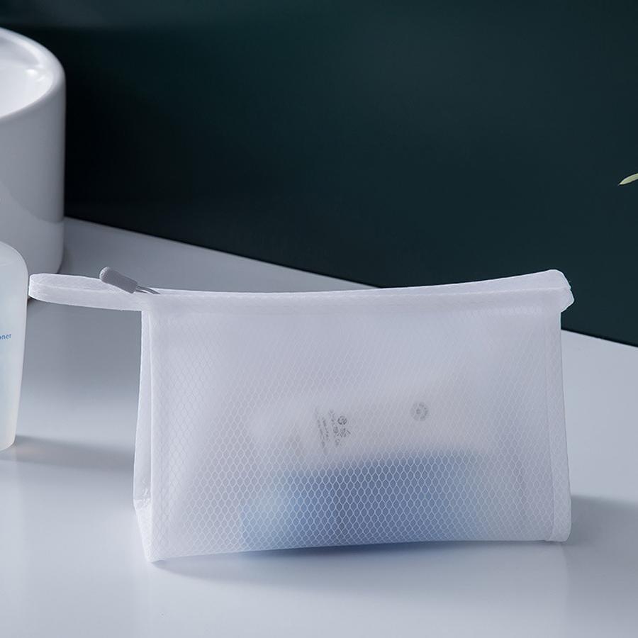 

Minimalist Style Travel White EVA Mesh Cloth Cosmetic Bag Combination Bag Waterproof Toiletry Bag Travel Storage Makeup Bags