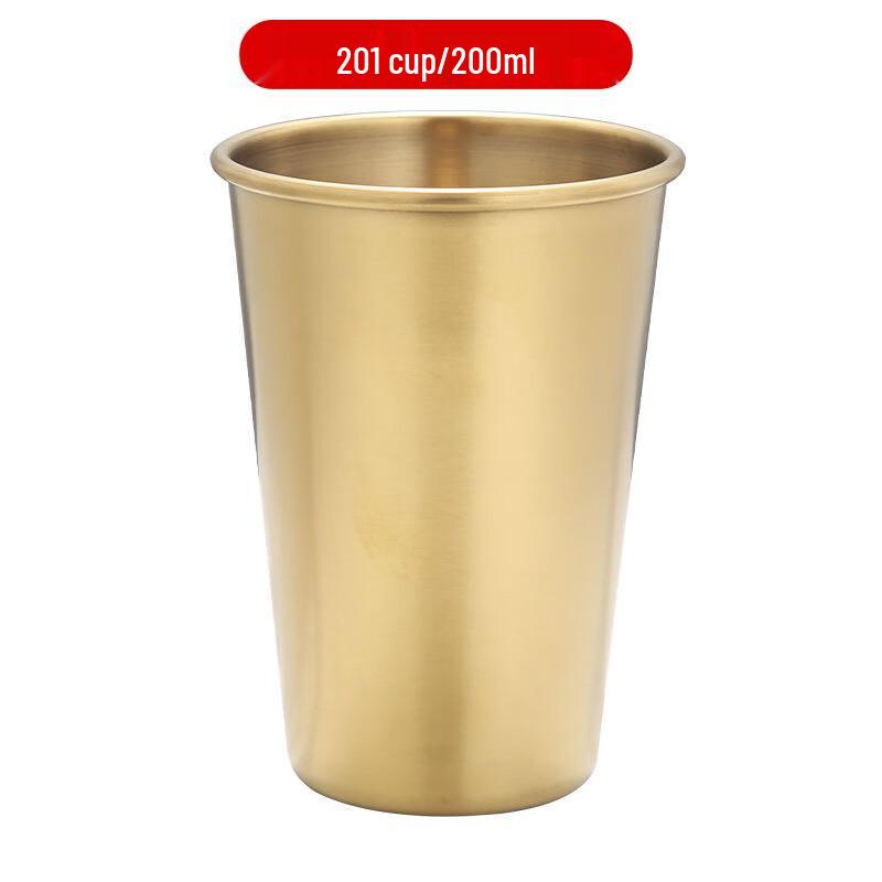 Shengye 200ml Gold Stainless Steel Single Layer Cup