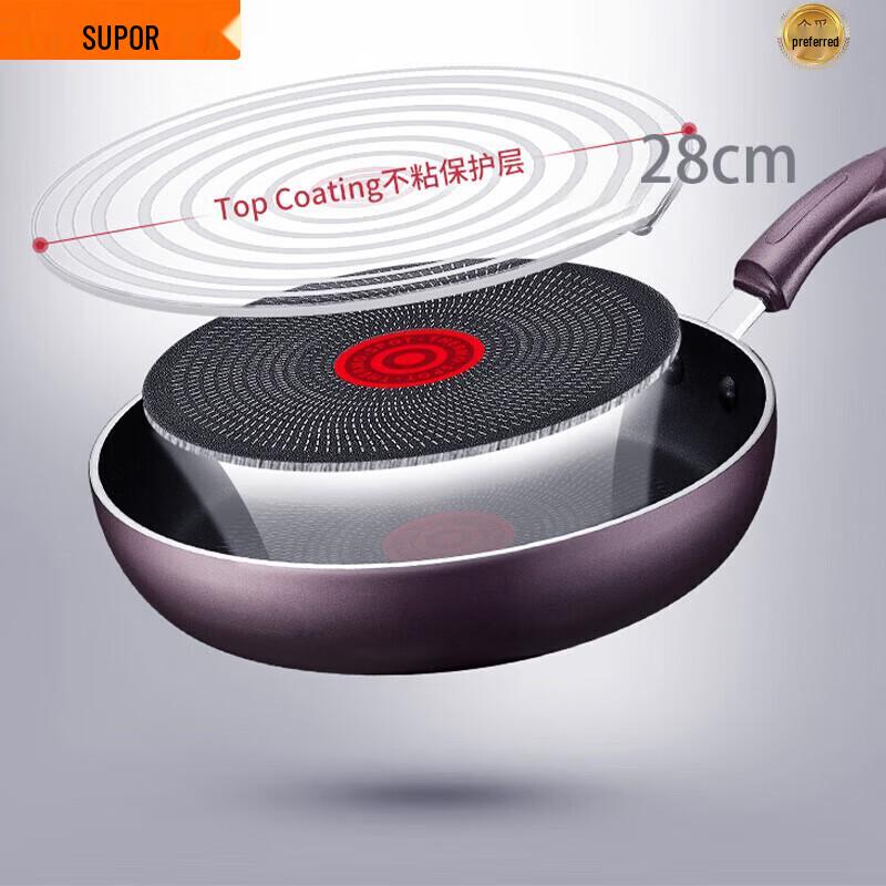 Supor Fire Red Dot Non-Stick Frying Pan