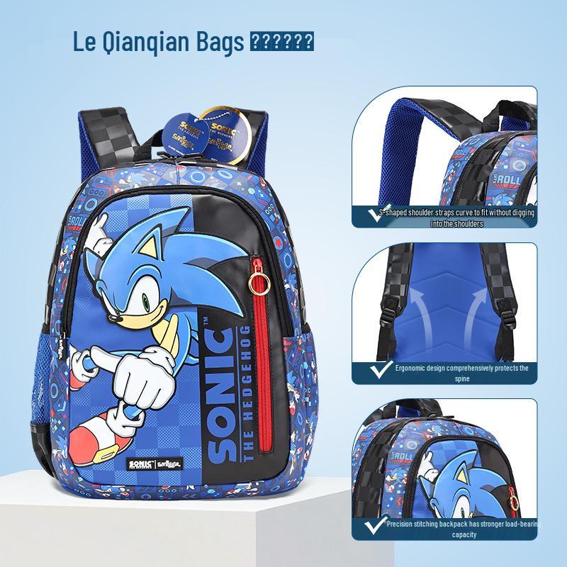 Sonic Kinder Wasserdichter Reise Rucksack: Multifunktional, Trendig, Perfekt für Ausflüge in die Jungen-Grundschule