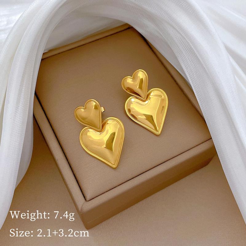 Fritillary Clover Minimalist Stud Earrings Cold Men'S And Women'S Earrings Personality Temperament Banquet Earrings