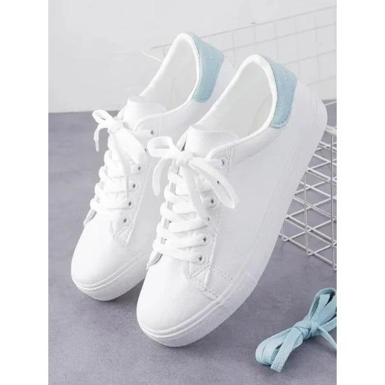 Women's Vulcanize Shoes White Shoes Women Running Spring Autumn Fashion Breathable Lace-Up Casual Sneakers  De Mujer