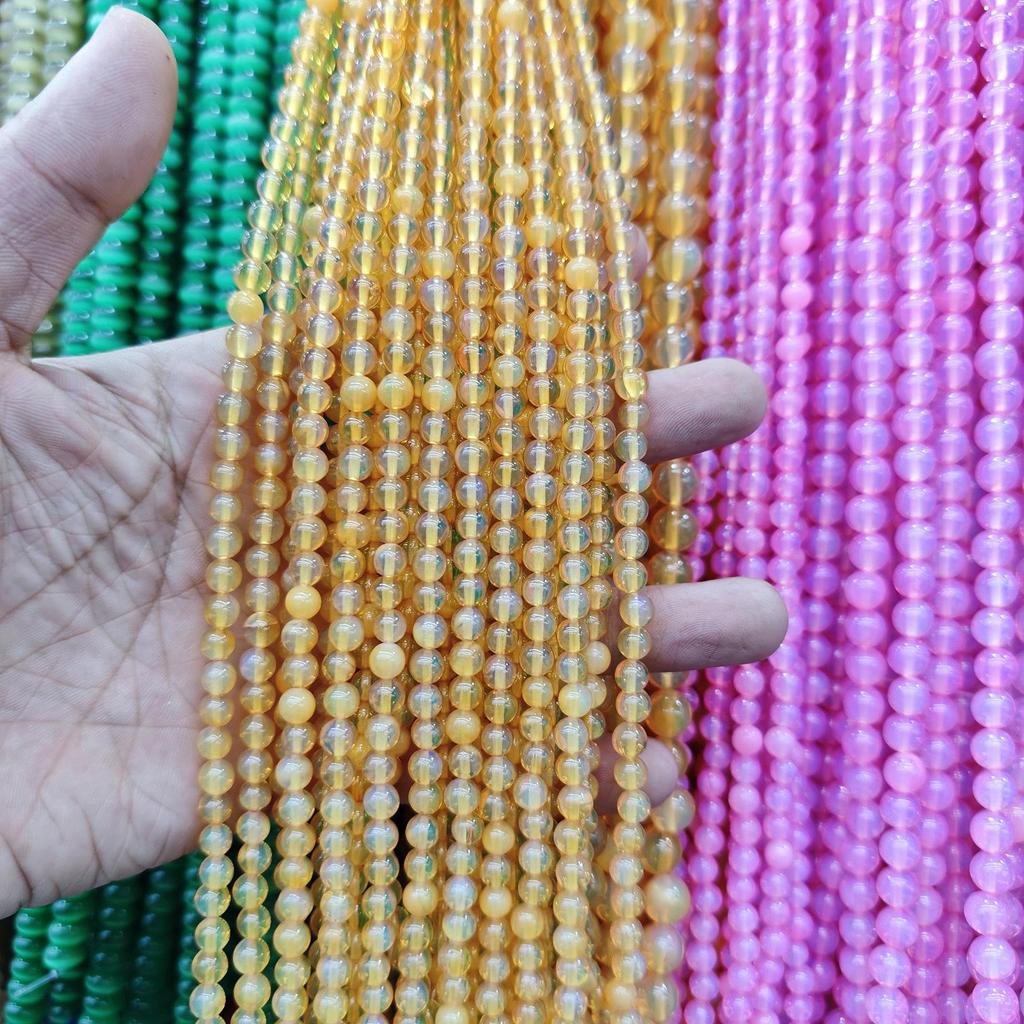 8mm & 10mm Synthetic Opal Cat's Eye Loose Beads for Jewelry DIY