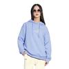 Li Ning Sports Lifestyle Serie Kapuzenpullover mit Buchstabenprint Lässiges Langarm-Sweatshirt Damen Sweatshirt Chuan-Grau-Blau AWDU042-2