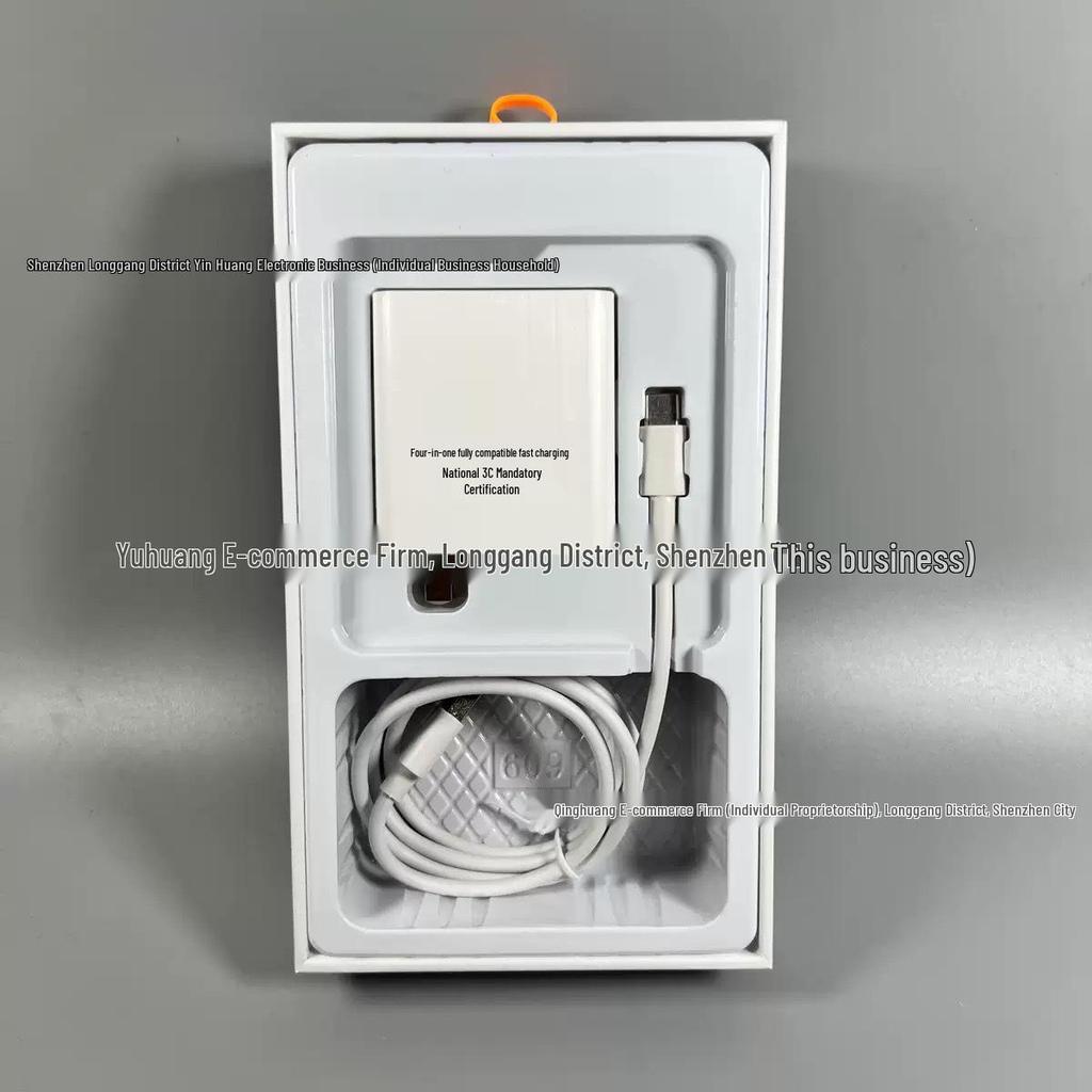 200W 3C Certified Fast Charging Type-C Charger Kit for IQ, Huawei, and OPPO Phones