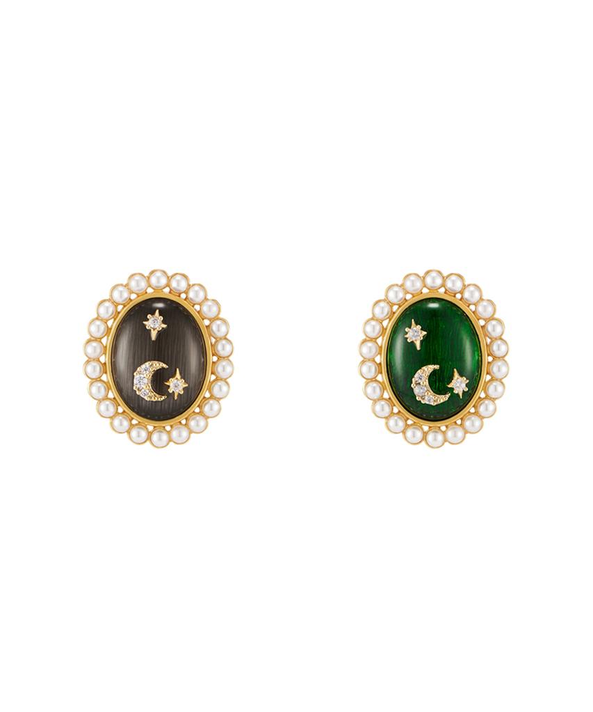Tatiana Old Moon Antique Pearl Brooch_Bch0094