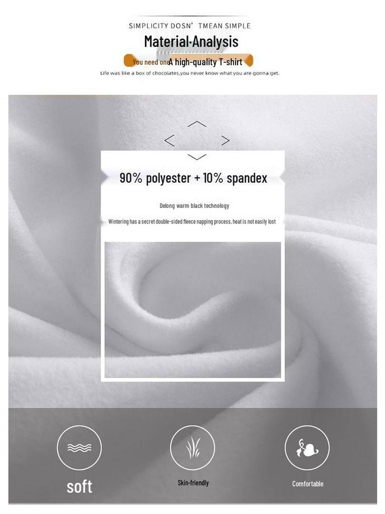 Women's Thermal Half-High Neck Brushed Long-Sleeve Base Layer Top for Autumn/Winter
