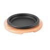 ZISIZ 24cm Deep Round Steak & BBQ Grill Plate