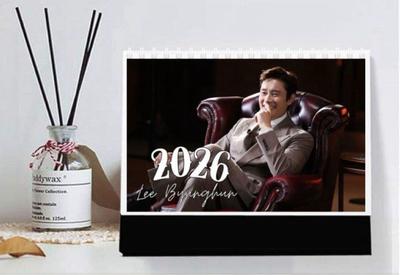 [USED] Lee Byung-hun 2026 Desk Calendar Merchandise Korean Drama Squid Game New Release