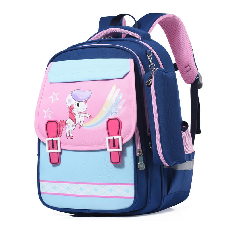 Modern Oxford Cloth Children's Backpack With Animal Print For Boys And Girls