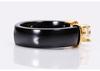 6MM Ceramic Black and White Couple Rings with Zirconium Inlay