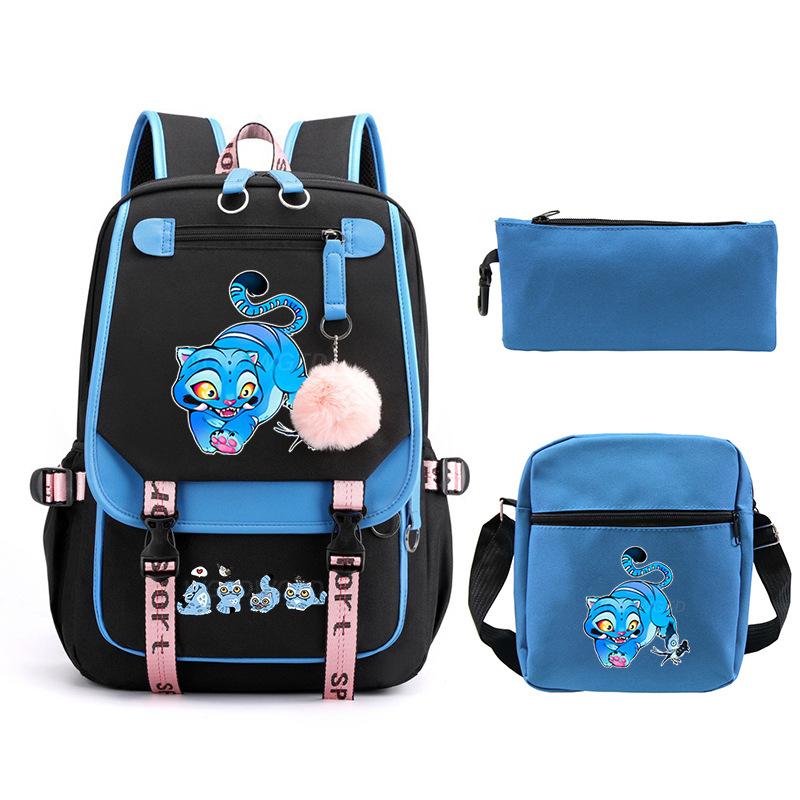 Animation Cartoon Personalized Printing Large Capacity Children'S Backpack Primary And Secondary School Schoolbag Leisure Suit