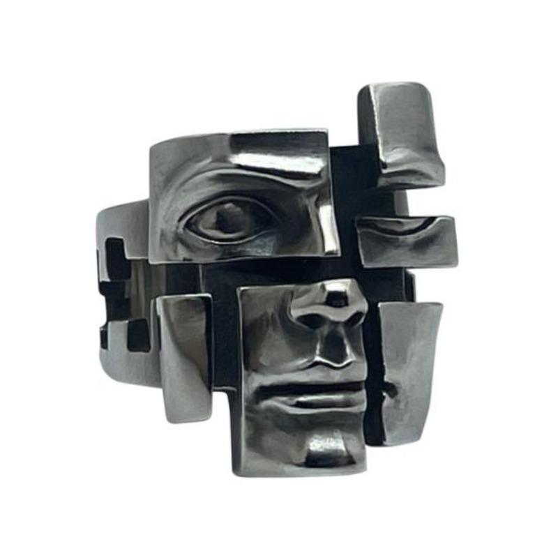 Кольцо на палец Унисекс Регулируемое Разъемное Дизайн с персонажем Кольцо Сплав цинка Защита лица