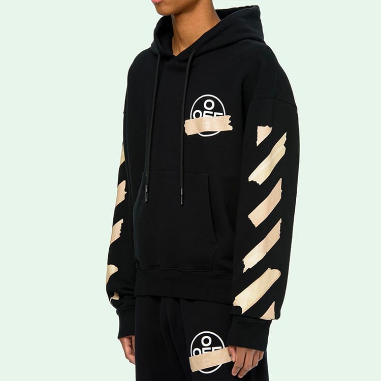 OFF WHITE Tape Diag Arrows Hoodie OMBB037R20E300021048