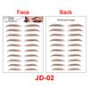 New Arrivals Water Transfer Girls Cosmetic Disposable Fake Temporary 4d Eye Brow Tattoo