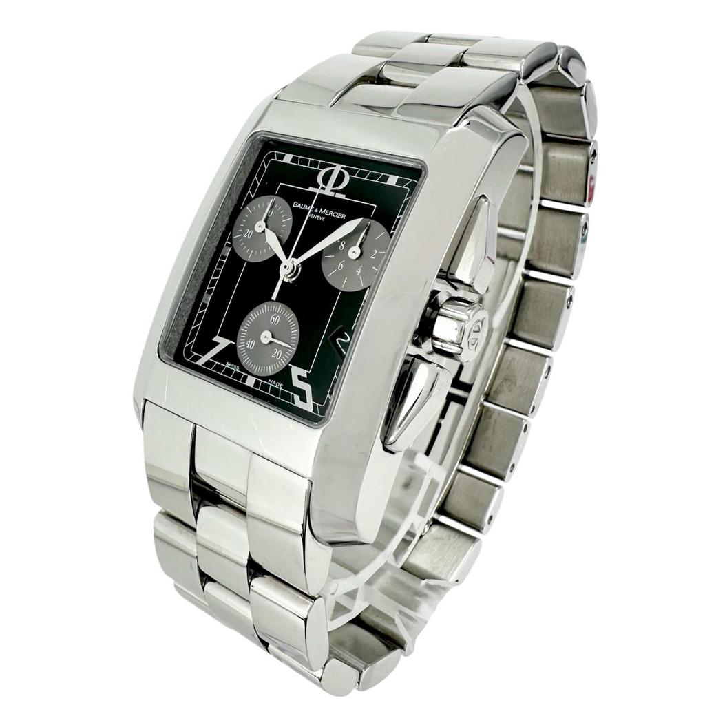 Baume & Mercier  Hampton Chronograph MOAO 8126 Watches quartz blackDial mens used