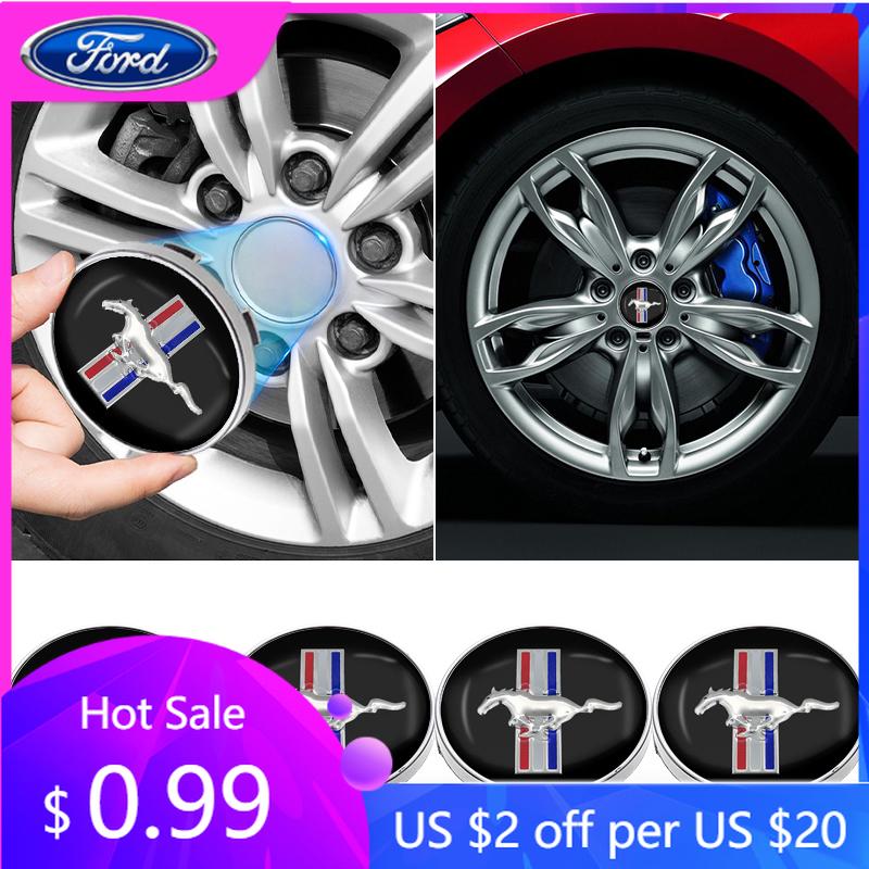 Adesivo per Auto 4 Pezzi Emblema Auto Copricerchi Centrali Ruota Copri Cerchioni Accessori Per Ford Mustang 2015 2017 2018 2005 2006 2007 200