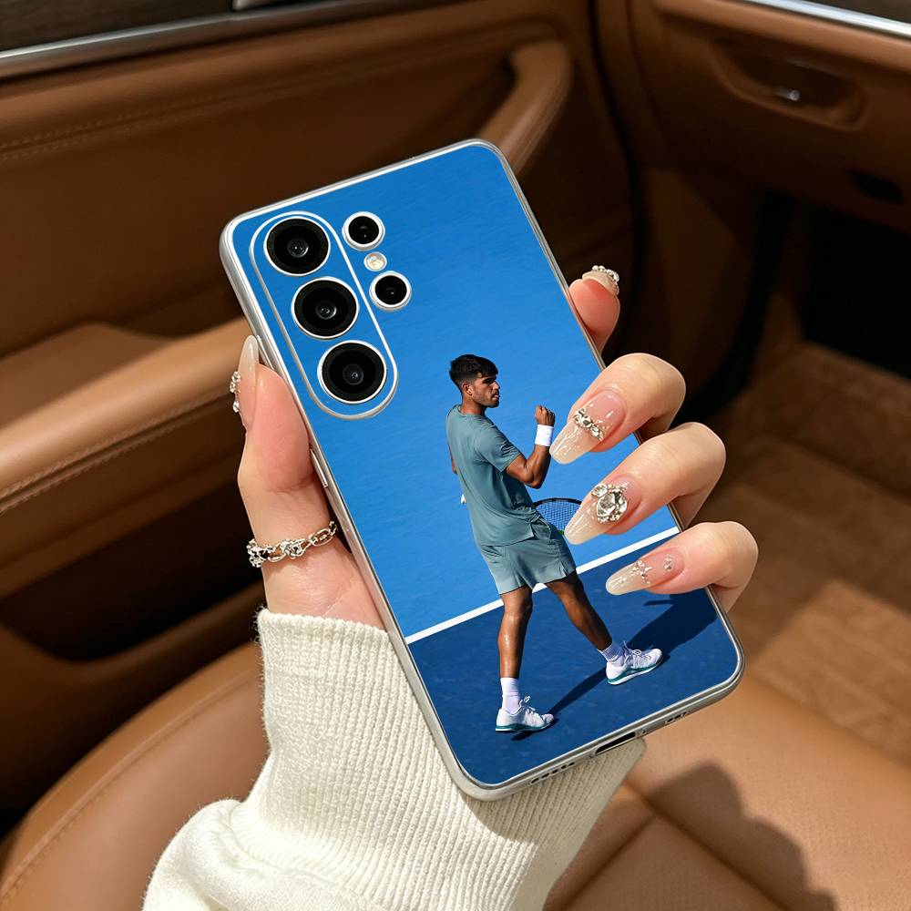 C-Carlos -A-Alcaraz-Tennis Phone Case For Samsung S25,S24,S21,S22,S23,S30,Ultra,S20,Plus,Fe,Lite Transparent Cover