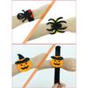 Holiday Wrist Accessories Set of 10 Slap Bracelets for Group Guests, Seasonal Wristbands for Class Parties and Family Plans