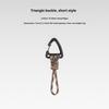Multifunktionaler Dreieck-Karabiner 7-Strängiges Anti-Lost Schlüsselband Handgelenk-Haken 1,5 cm max. Öffnung für Outdoor-Camping Taschenlampe Schlüssel