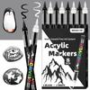 Art Pens With Soft Brush Tips Watercolor Markers Highlighter Pens For Coloring Projects And Creative Handmade Crafts