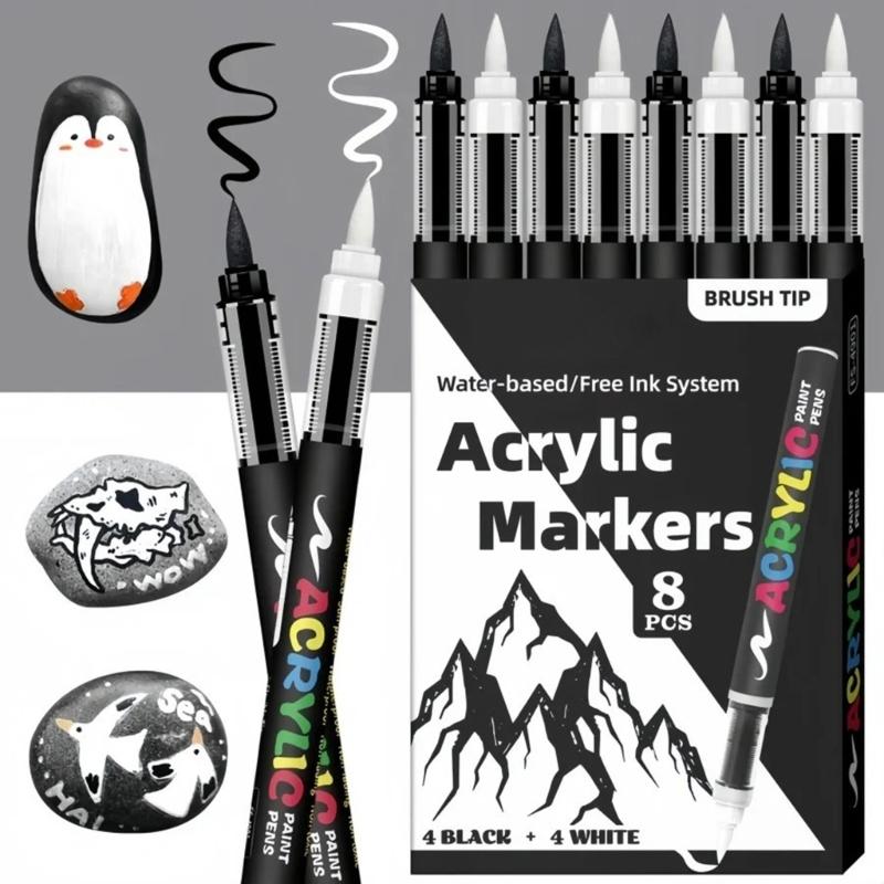 Art Pens With Soft Brush Tips Watercolor Markers Highlighter Pens For Coloring Projects And Creative Handmade Crafts